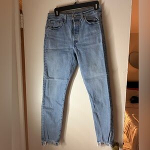 LEVIS 501 Skinny straight leg jeans